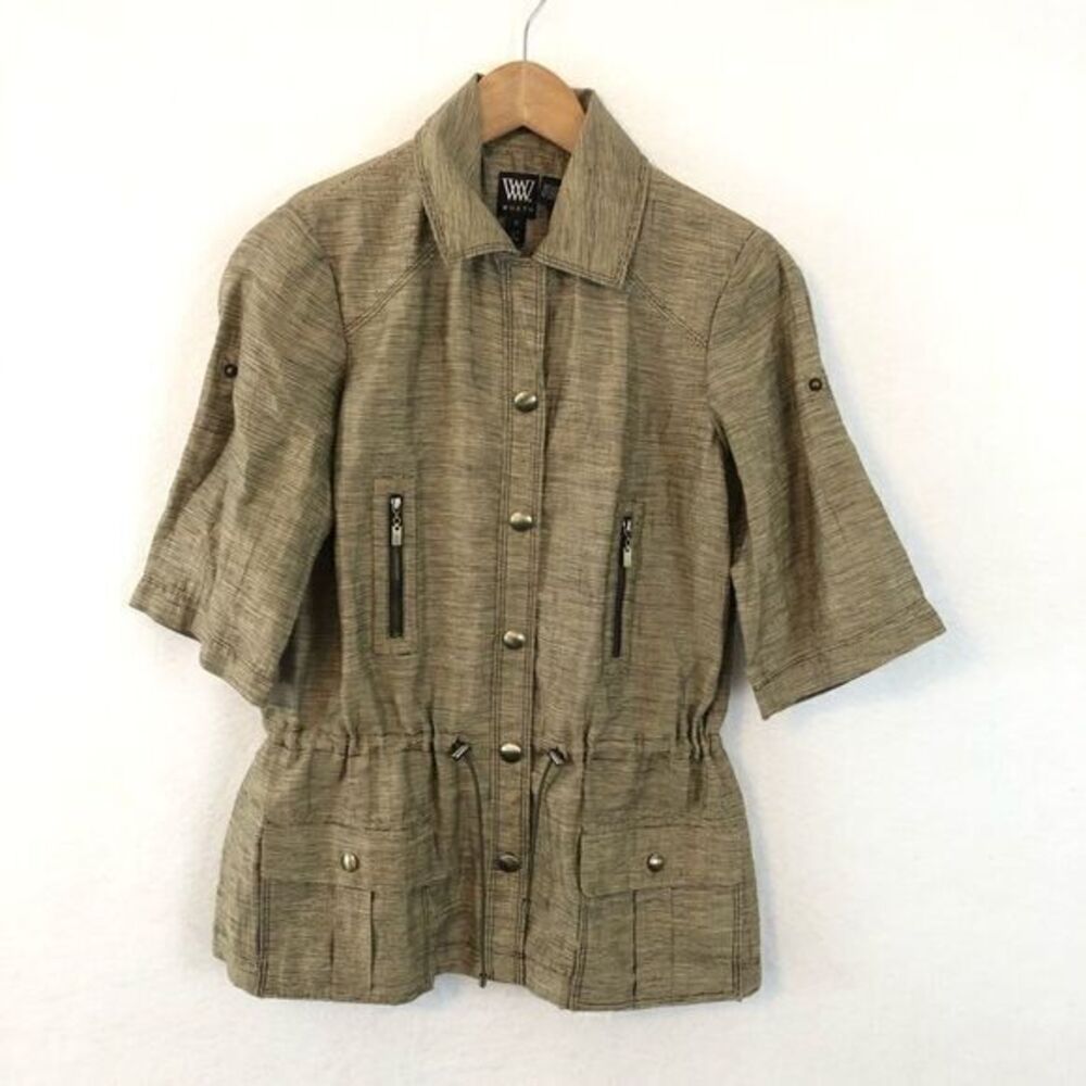 W by Worth Safari Style Jacket Top